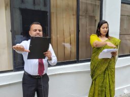 The oath-taking and flag-hoisting ceremony conducted at the commencement of the year on 1st January 2026